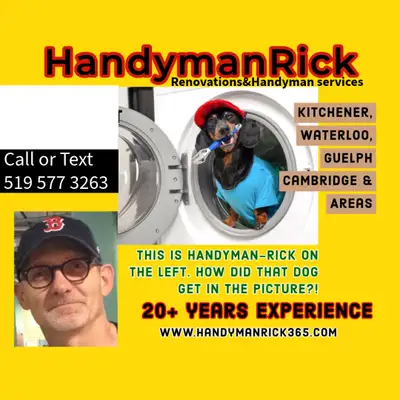 Thanks so much for visiting my ad. I have 20+years experience both as a HANDYMAN and doing RENOVATIO...
