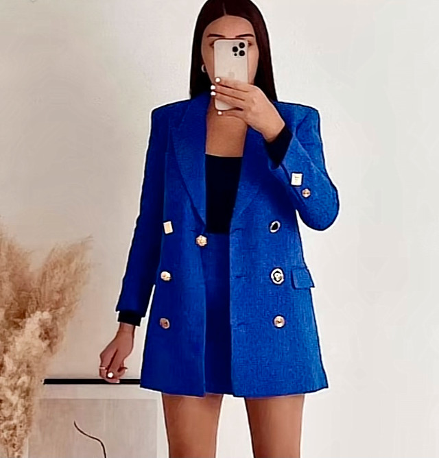 Zara jacket blazer veston dress robe shirt manteau aritzia cuir dans Femmes - Hauts et vêtements d'extérieur  à Ville de Montréal