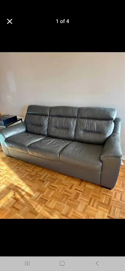 Real Leather Couch, View more