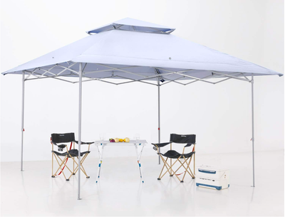ABCCANOPY Pop-Up Canopy, Two Tier, 13x13 top / 10x10 base, White, View more
