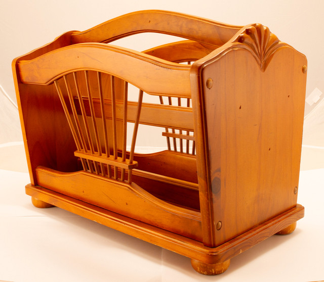 Wooden Storage Rack, Holder for Magazine or Newspapers in Storage & Organization in Bedford - Image 3