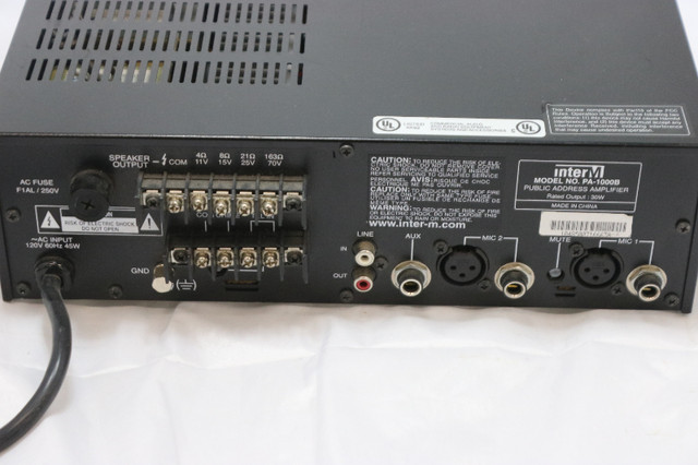 InterM PA-1000B  Amplifier. 230 Volts 30 Watts RM ( in Amps & Pedals in City of Halifax - Image 4