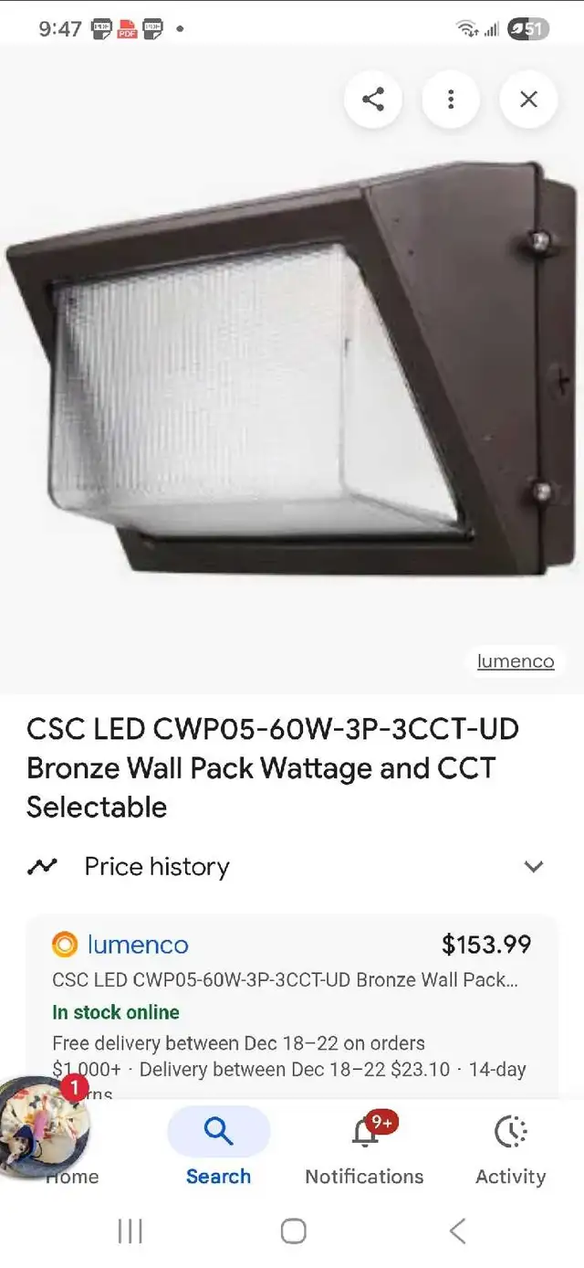 CSC LED Wall Pack64733719105795122