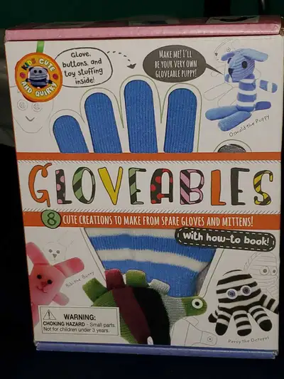 Get crafty with this new Gloveables kit, perfect for creating eight adorable creations from spare gl...