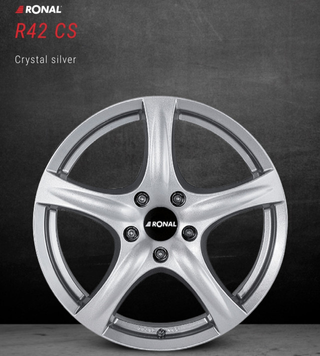 RIMS 4 RONAL R42 CS SIZE 245/45R18 W 4 MICHELIN WINTER TIRES in Tires & Rims in Gatineau - Image 3