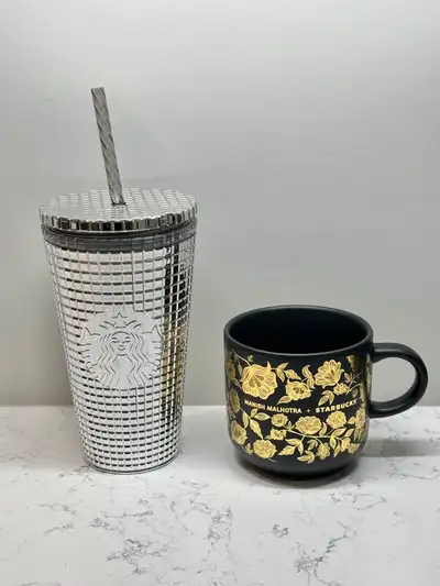Starbucks tumbler Starbucks mug sold Price is for each Both clean and in perfect like new condition
