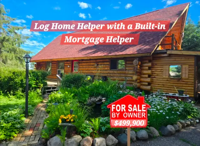 Log Home Cottage and Condo For Sale