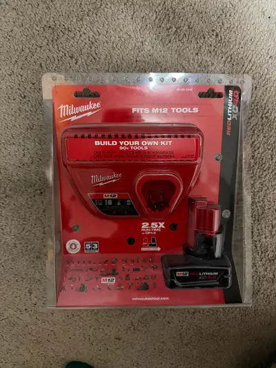Milwaukee M12 4.0 Battery & Charger, View more