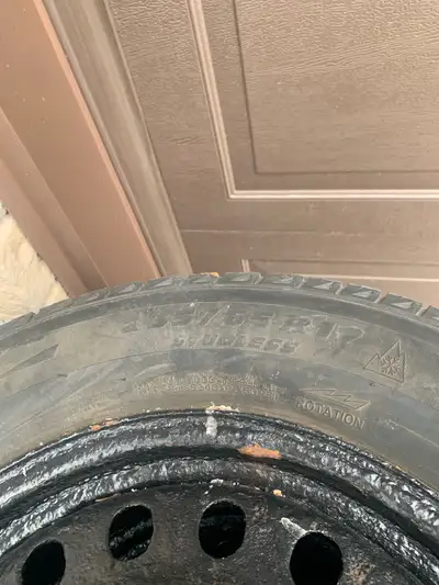 For sale is a set of four Michelin winter tires, size 235/65R17, mounted on steel rims. These tires...