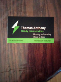 Thomas Anthony Handy Man Services 