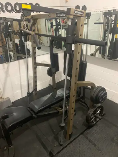 Nautilus Smith Machine Lat Tower Pec Deck Bench Weights + MORE, View more