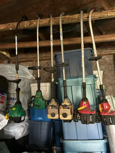 $25 Each Keep your lawn looking pristine with this selection of pre-owned gas-powered grass trimmers...