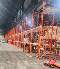 16’ x 42” RediRack warehouse storage racking frames in stock
