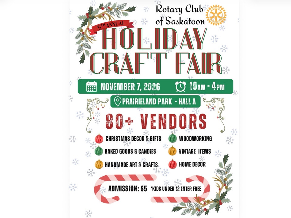 Rotary Holiday Craft Fair Saturday Nov.7 Prairieland Park Hall A ...