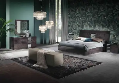Italy bed sets(bed,drawers,mirror,mattress), View more