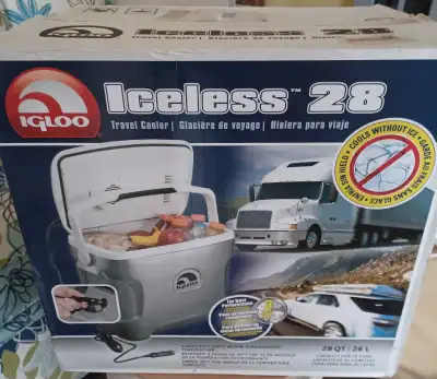 Plugs into Car. Like New Condition. Used on only one Road Trip.