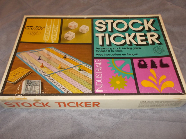 Vintage STOCK TICKER 1970’s Copp Clark Board Game RARE Complete in Toys & Games in London