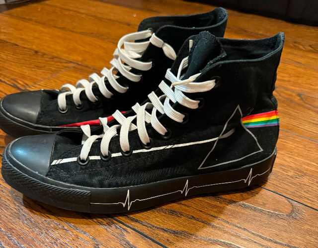 Size 8 limited edition Pink Floyd chucks in Men's Shoes in Oakville / Halton Region