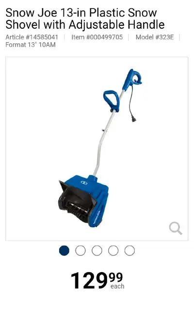 Snow Joe Electric Snow Shovel, View more