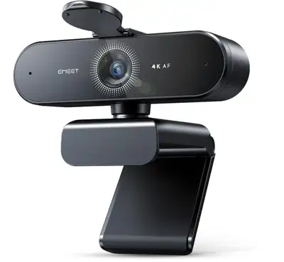 EMEET NOVA 4K Webcam – Autofocus, Dual Mics, Privacy Cover, View more