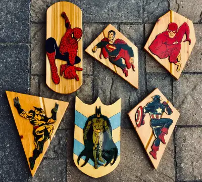 "Marvel Comics" Superhero Wall Wood Plaques, View more