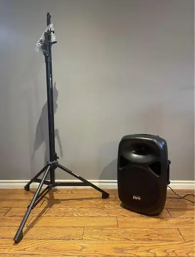 LyxPro 12” PA Speaker w/ Stand, View more