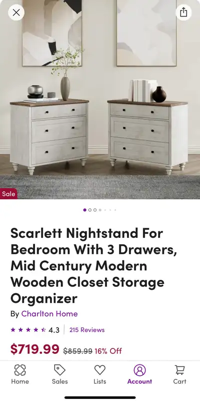 Bedside Table Set - BRAND NEW IN BOX, View more