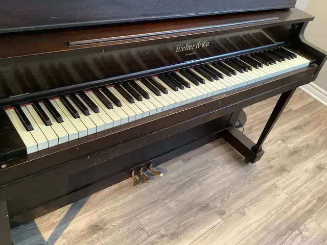 Piano antique de marque Weber et cie in Pianos & Keyboards in Laval / North Shore - Image 6