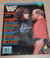 WWF Magazine - January 1993 - Undertaker vs. Nailz Cover