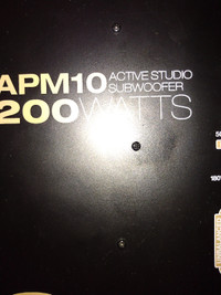 Rockville APM10 10" 200 Watt Powered/Active Studio Subwoofer