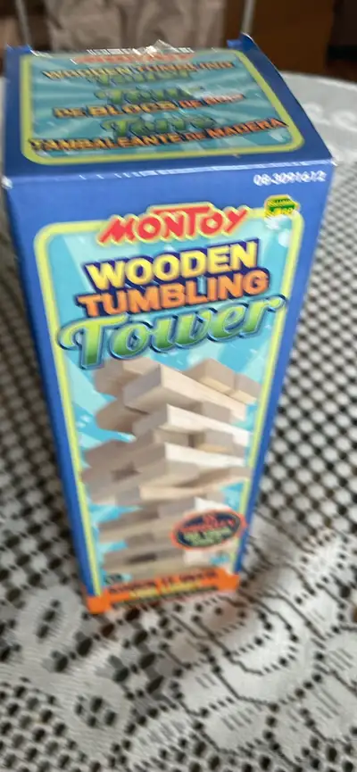 Tower blocks still wrapped NEW. 5.00. Game house 10 games in wooden case. Backgammon & sorry only pi...
