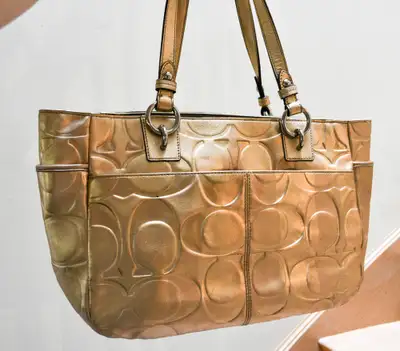 Coach handbag - gold!, View more