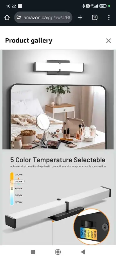 Modern Bathroom Light Fixtures Over Mirror,Dimmable Vantiy L, View more