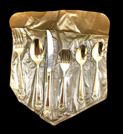 Brand New Cellini Barony Golden Japan 50pcs Set Silverware, View more