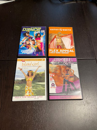 4 Dance Fitness DVD’s - All 4 for $10