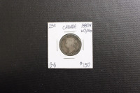 Canada 1880 25    Cent  Coin