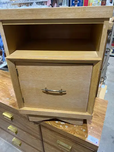  Mid-Century Modern Wood Side Table, View more