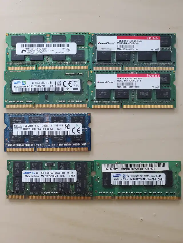4GB x 5 Laptop RAM63871132721027120