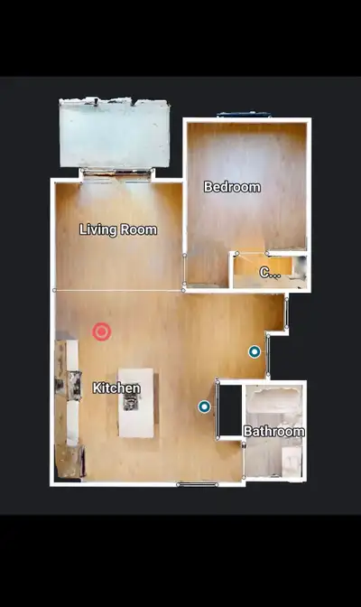 one bed one bath apartment