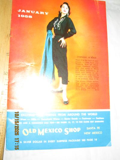 Old Mexico Shop  Santa Fe nm  January 1958, View more