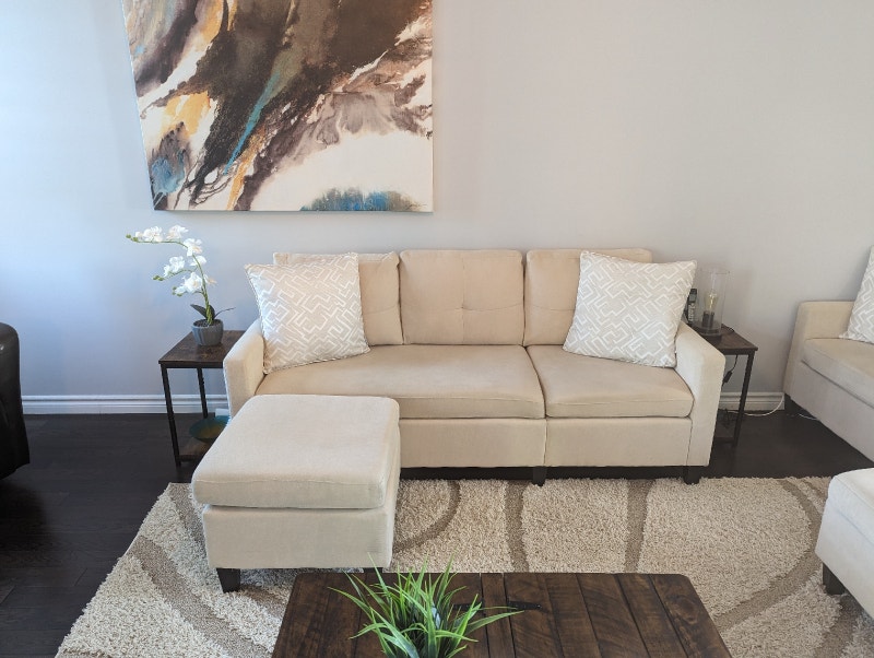 Couch with Ottoman Couches & Futons Peterborough Kijiji