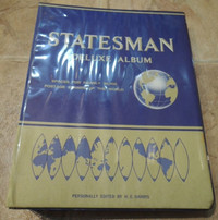 Sold Harris 3 Inch 2 Post Binder Statesman Deluxe Stamp  Album