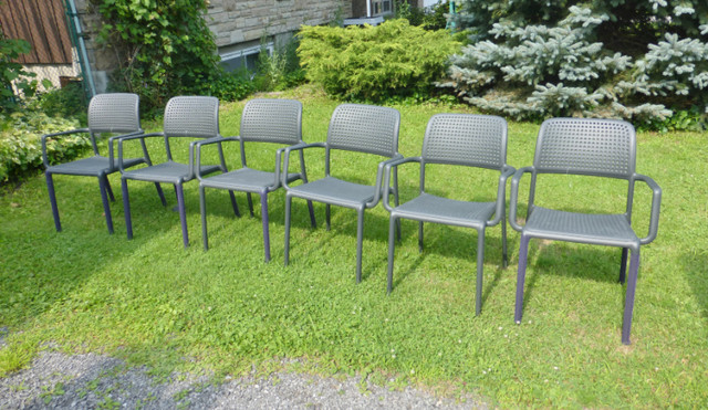 NEW Set of 6 Nardi Grey Resin Patio Chairs - Italy | Patio & Garden  Furniture | Ottawa | Kijiji