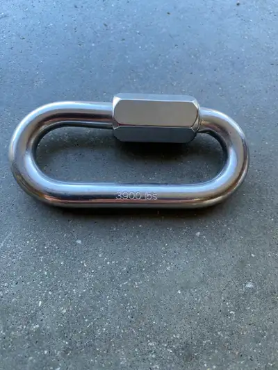 Stainless Steel 316 Quick Link 3/8" Stamped 3900lbs 316, View more