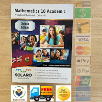 *$20 NEW Grade 10 Math MPM2D with Solutions