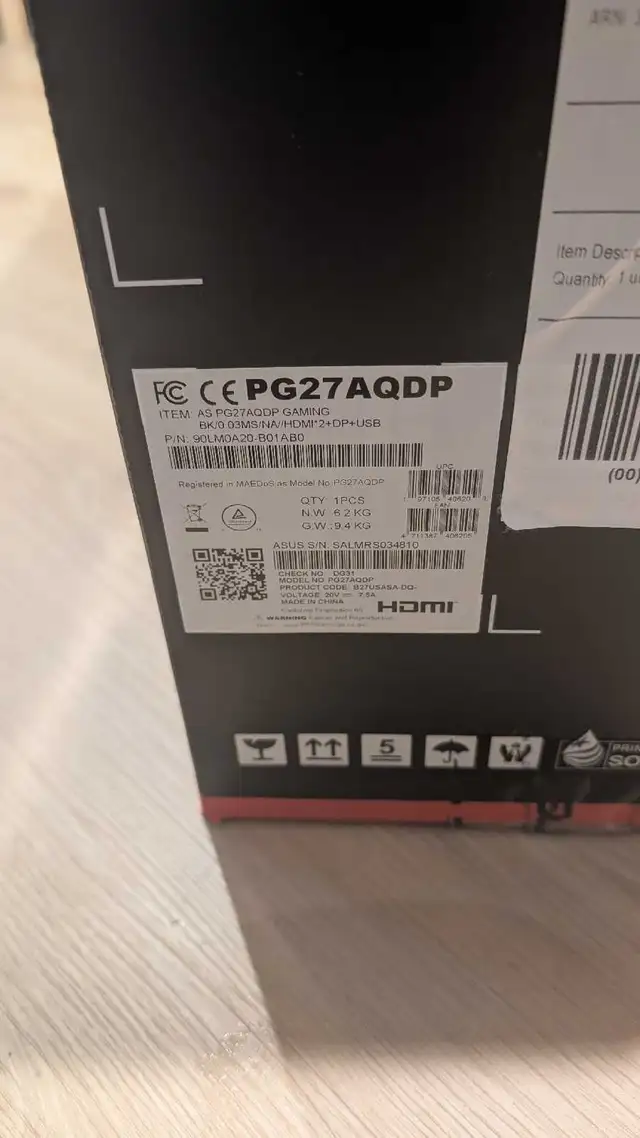 ROG PROFESSIONAL GAMING MONITOR, OLED, 480 HRZ!!!  in Monitors in City of Montréal - Image 7