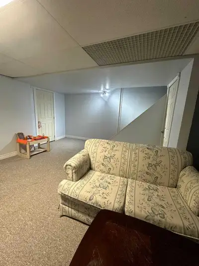 Spacious studio basement has its own washroom and Kitchenette available for rent at Bexhill drive $1...