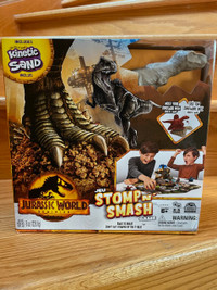 Jurassic world dominion stomp n smash game with kinetic sand new