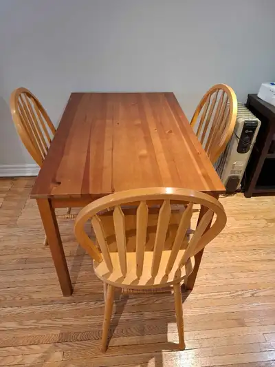 Wood Dining Table with Chairs, View more