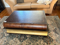Coffee table Unique in the shape of the book with 2 drawers 